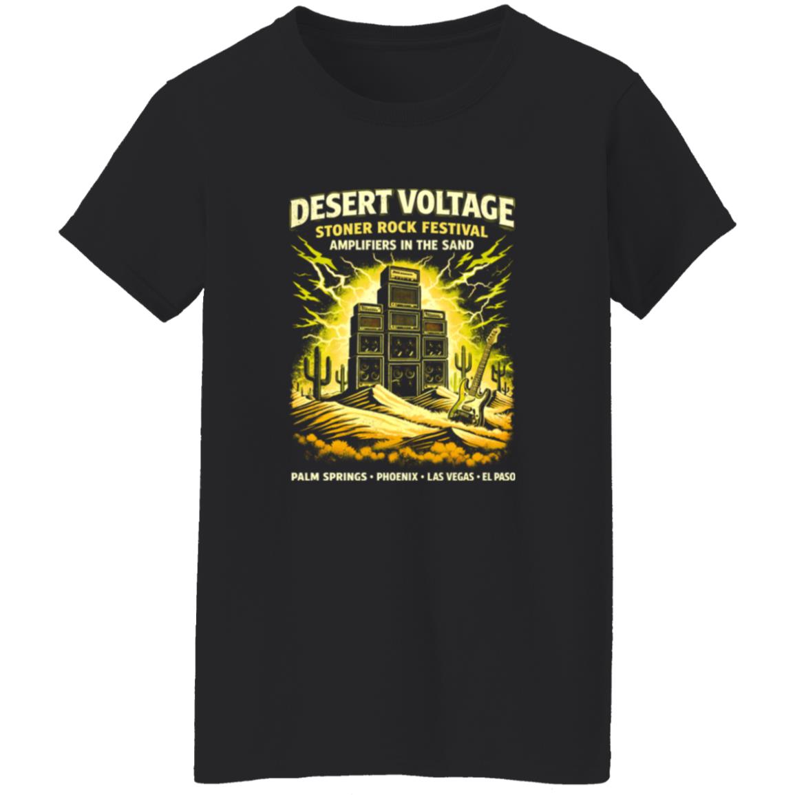1054-10039-108594689 Desert Voltage Stoner Rock Festival Shirt
