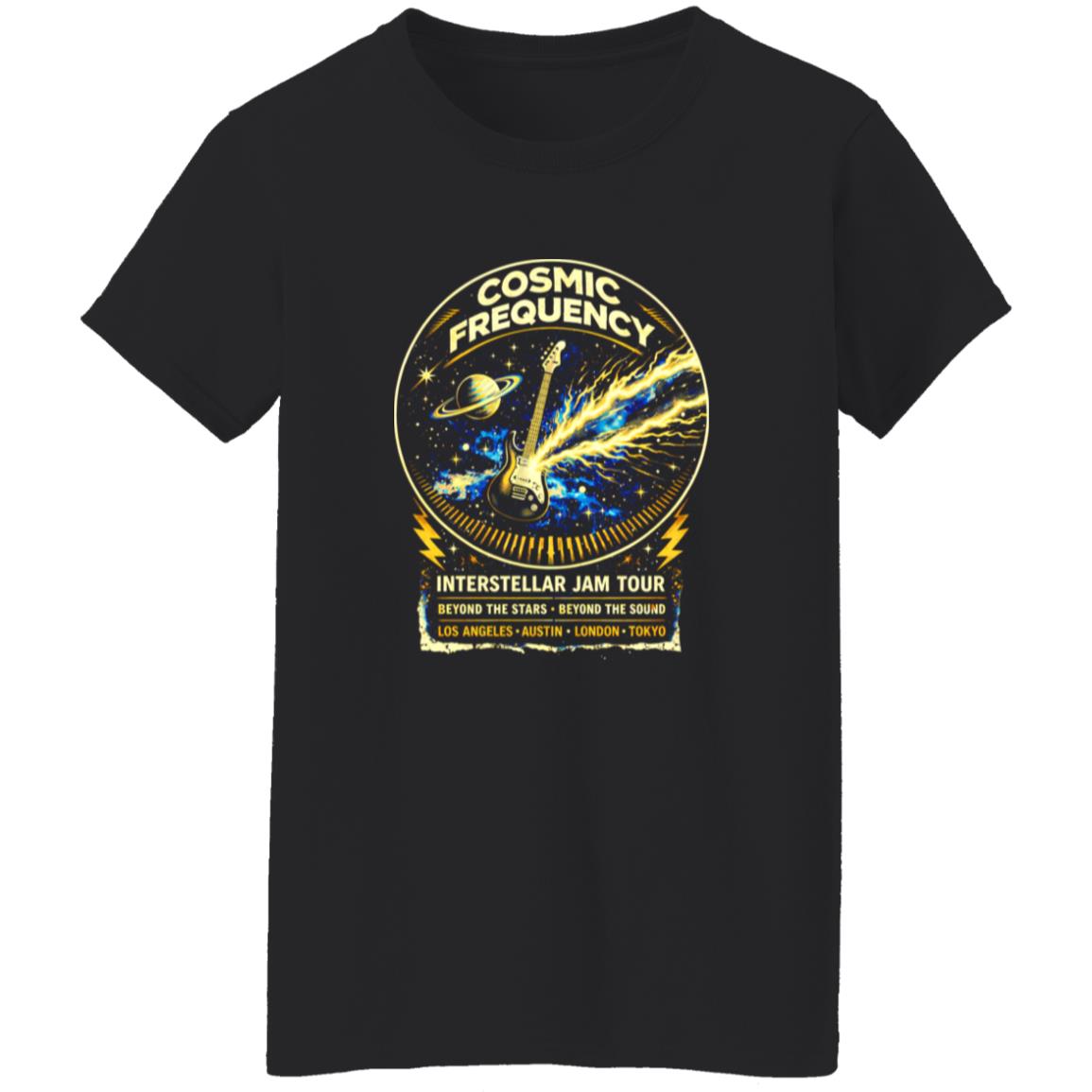 1054-10039-108594733 Cosmic Frequency Space Rock Tour Shirt