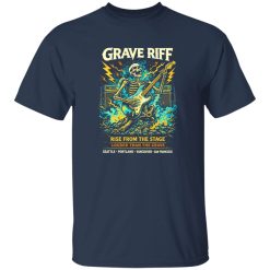 Grave Riff Skeleton Rock Band Shirt