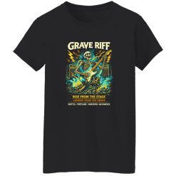 Grave Riff Skeleton Rock Band Shirt