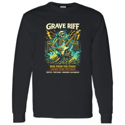 Grave Riff Skeleton Rock Band Shirt