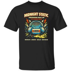 Midnight Static Underground Indie Gig Shirt
