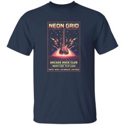 Neon Grid Arcade Rock Club Shirt
