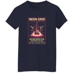 Neon Grid Arcade Rock Club Shirt