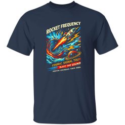 Retro Rocket Frequency Space Rock Shirt