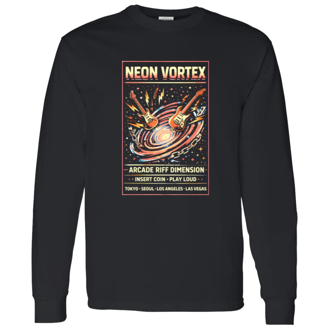 1062-10145-108606765 Neon Vortex Arcade Rock Shirt