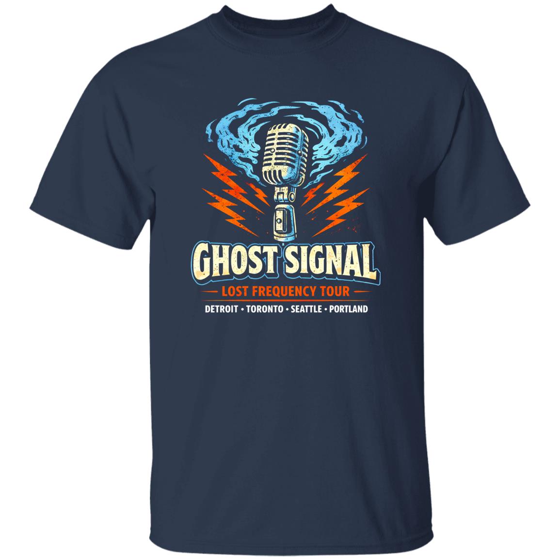 1049-9966-108606741 Ghost Signal Broadcast Rock Shirt – Underground Signal-Inspired Rock Band Tee