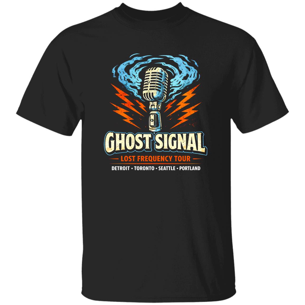 1049-9953-108606741 Ghost Signal Broadcast Rock Shirt – Underground Signal-Inspired Rock Band Tee