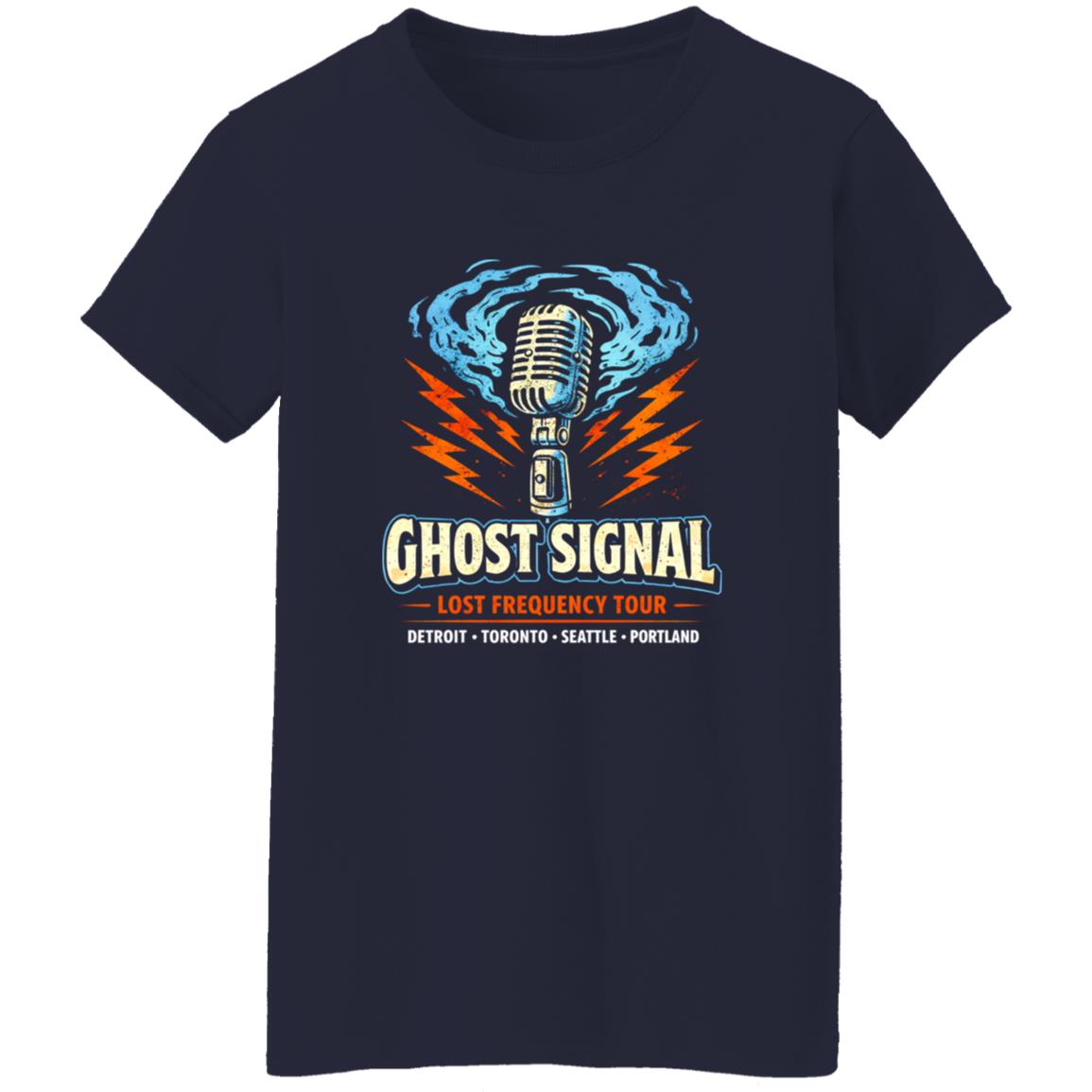 1054-10063-108606742 Ghost Signal Broadcast Rock Shirt – Underground Signal-Inspired Rock Band Tee