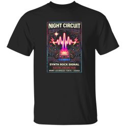 Night Circuit Synth Rock Signal Shirt