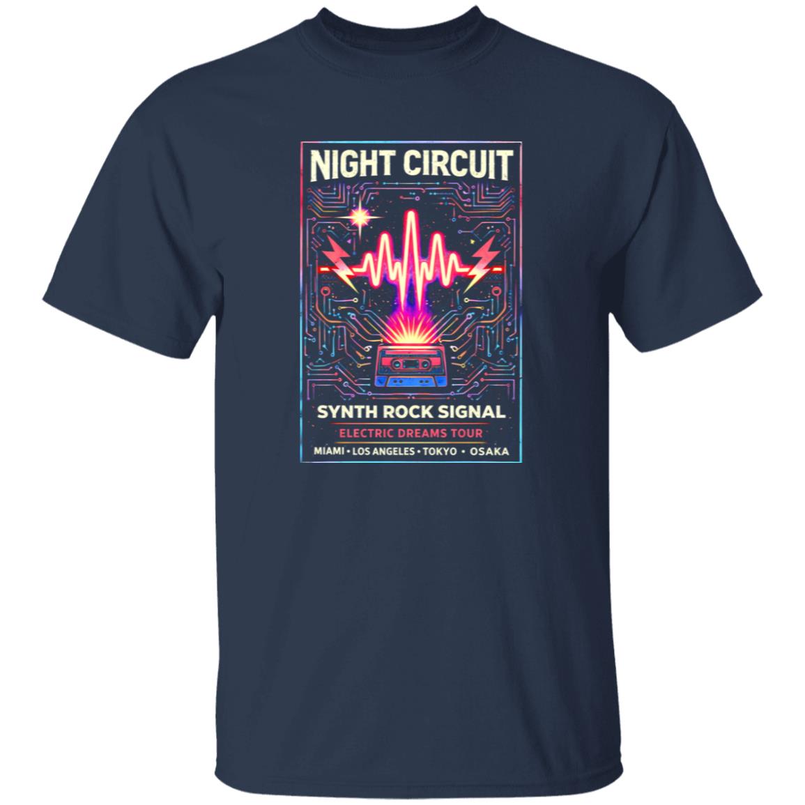 1049-9966-108606867 Night Circuit Synth Rock Signal Shirt