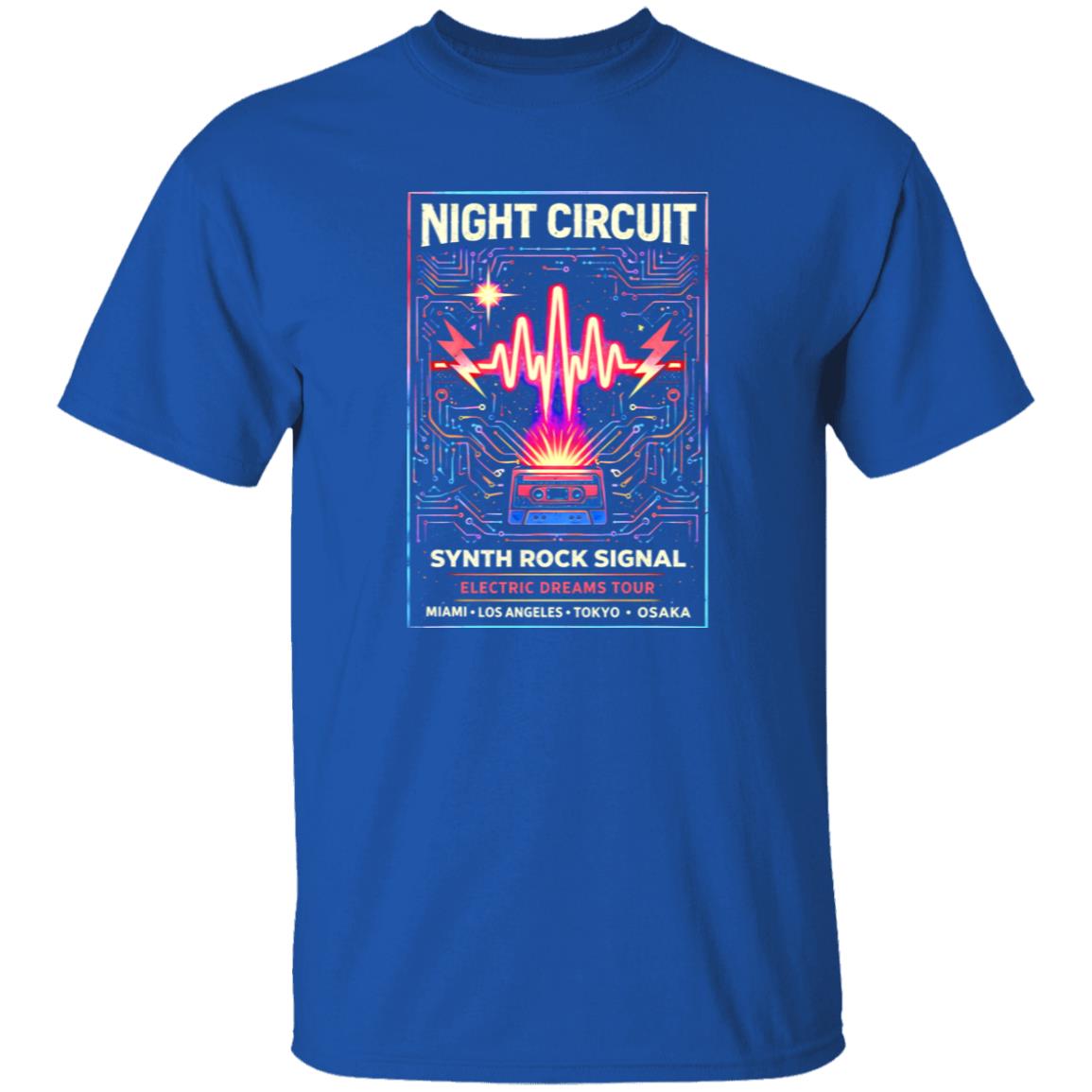 1049-9971-108606867 Night Circuit Synth Rock Signal Shirt