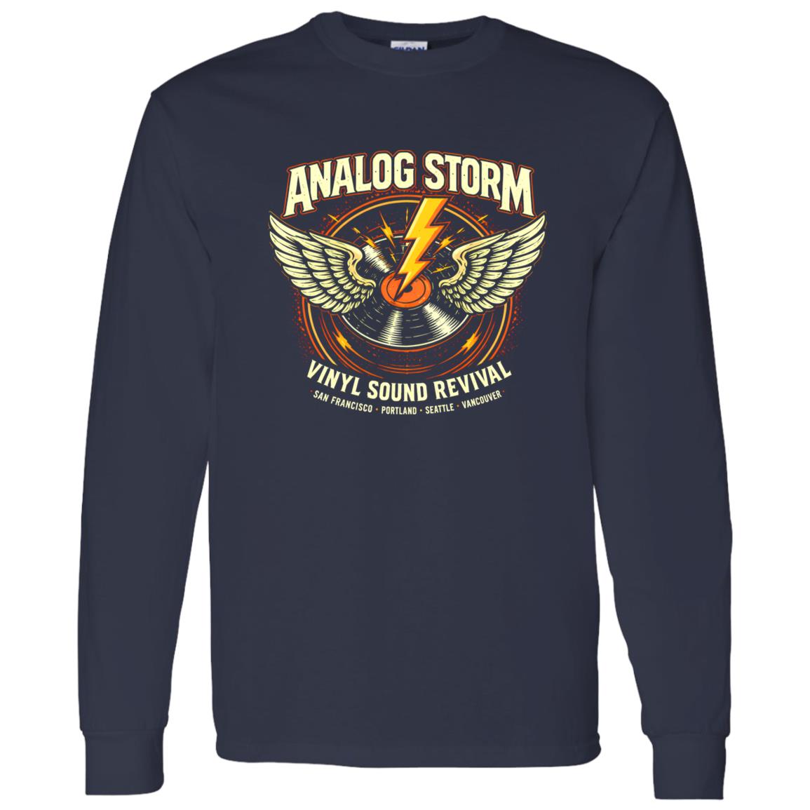 1062-10156-108609228 Analog Storm Vinyl Revival Rock Shirt
