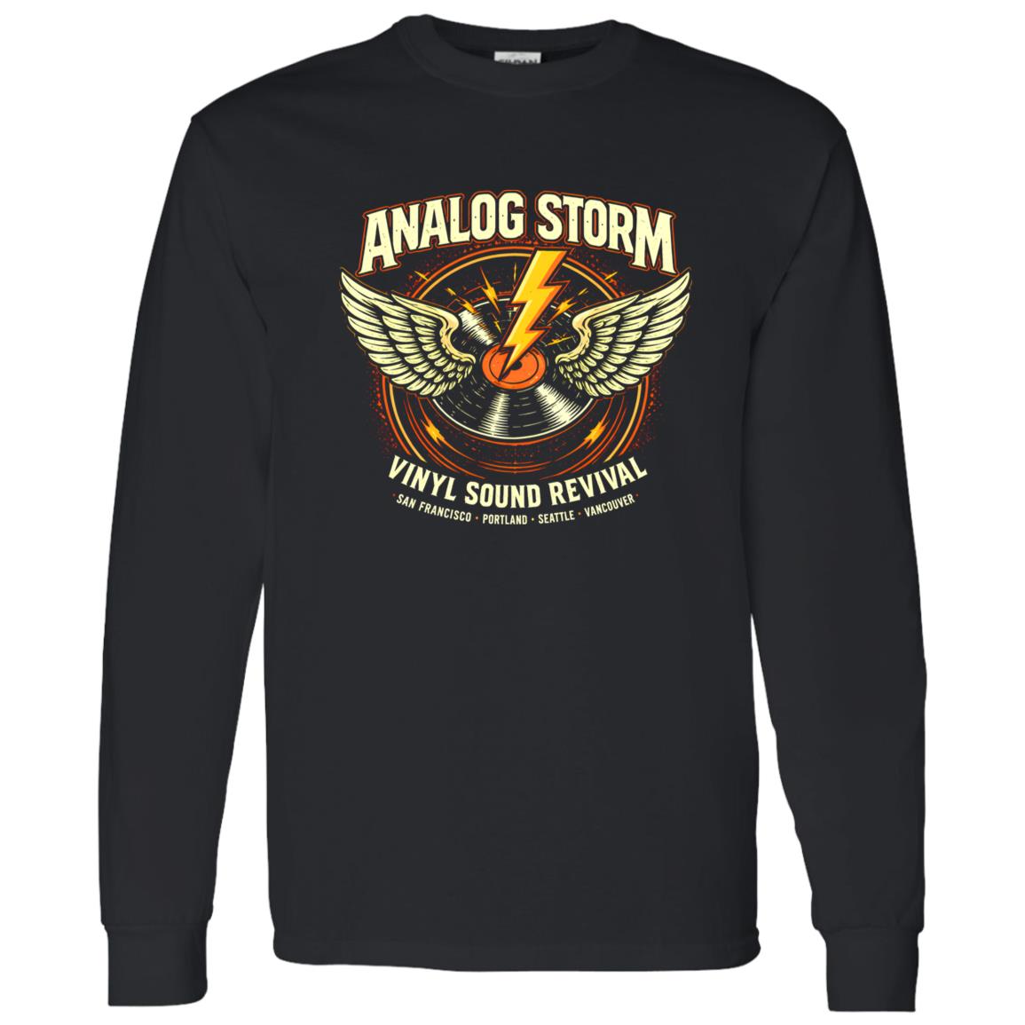 1062-10145-108609228 Analog Storm Vinyl Revival Rock Shirt