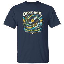 Cosmic Swirl Vinyl Rock Band Tee Shirt – A Visual Signal of Analog Culture