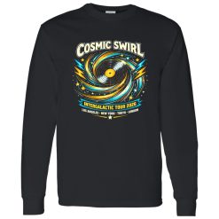 Cosmic Swirl Vinyl Rock Band Tee Shirt – A Visual Signal of Analog Culture
