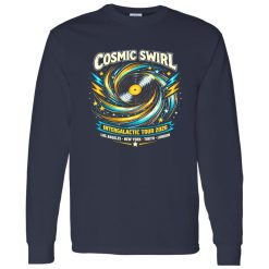 Cosmic Swirl Vinyl Rock Band Tee Shirt – A Visual Signal of Analog Culture