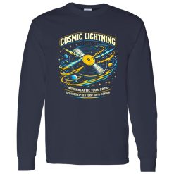Cosmic Lightning Vinyl Rock Tee Shirt – Performance Meets Rock Energy