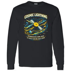 Cosmic Lightning Vinyl Rock Tee Shirt – Performance Meets Rock Energy