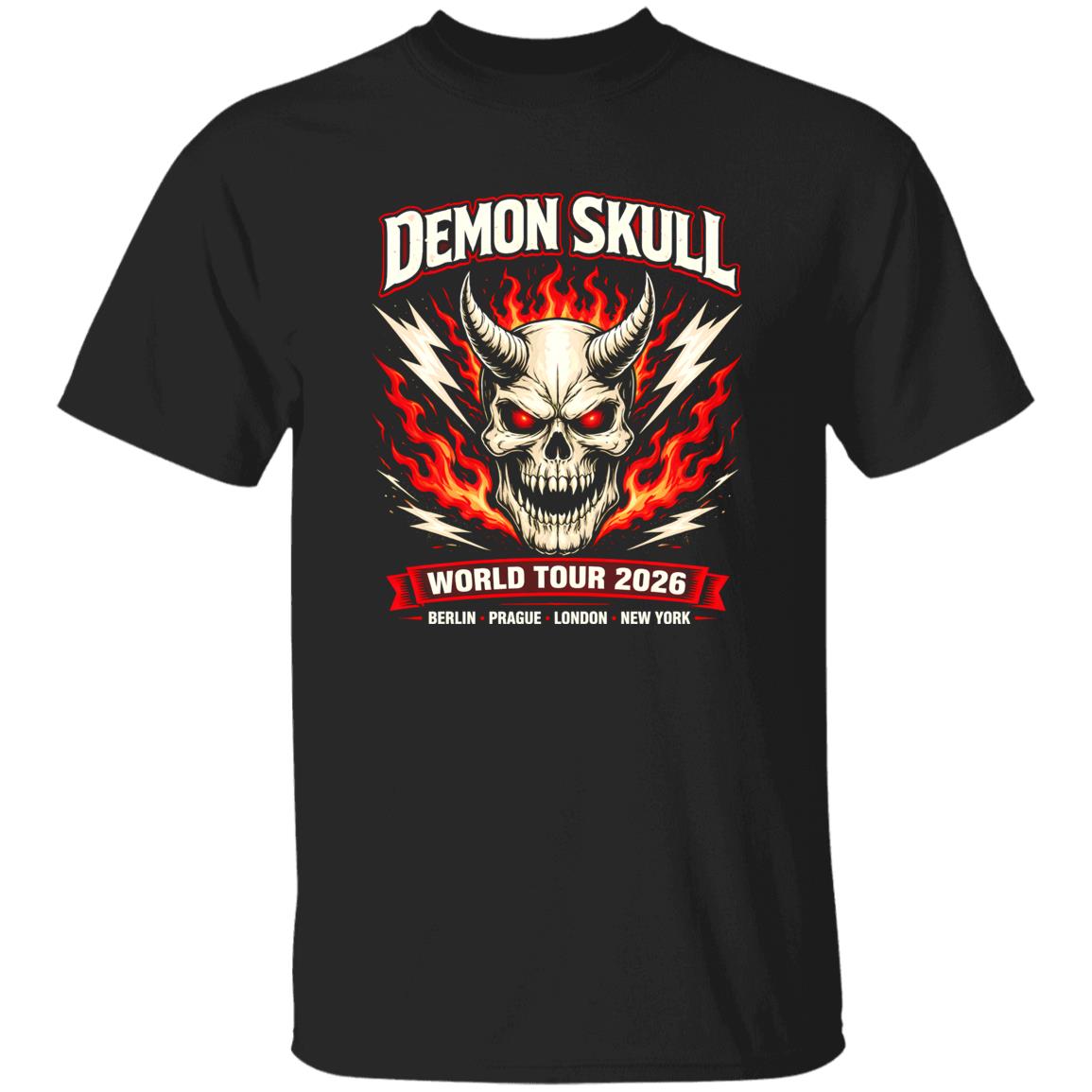 1049-9953-108609269 Demon Skull Arena Rock Tour Shirt