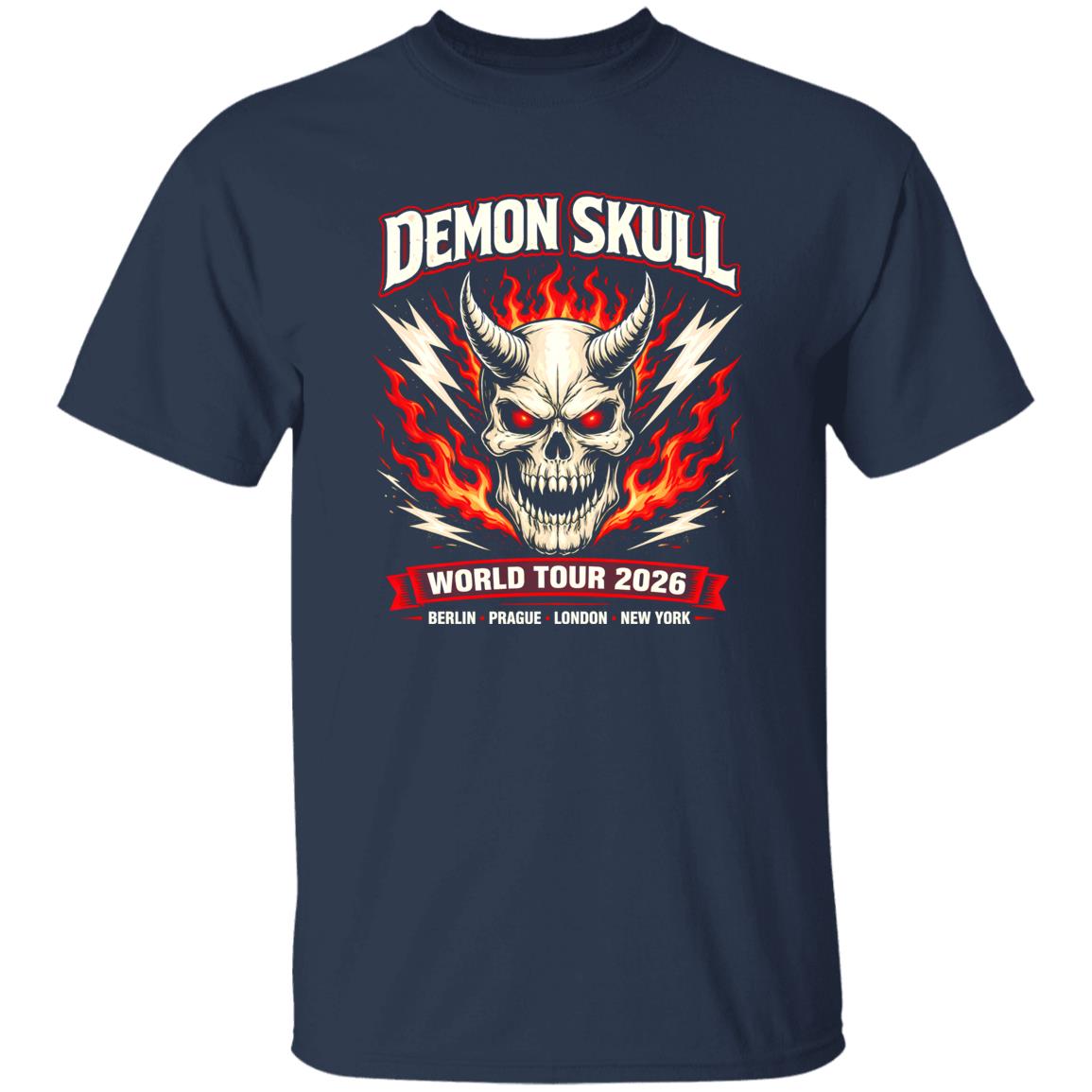 1049-9966-108609269 Demon Skull Arena Rock Tour Shirt