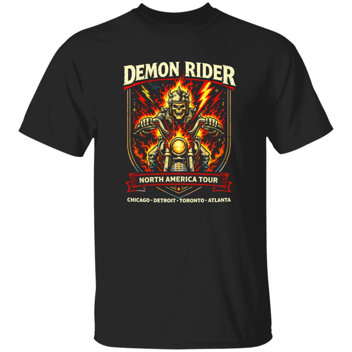 1049-9953-108609265 Demon Rider Heavy Metal Tour Shirt Styling Guide for Bold Rock Looks