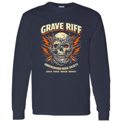 Graveyard Riff Cult Rock Shirt With Long-Lasting Print Quality
