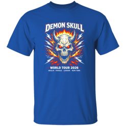 Demon Skull Lightning Arena Rock Shirt