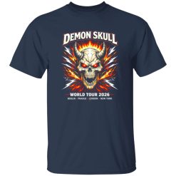 Demon Skull Lightning Arena Rock Shirt