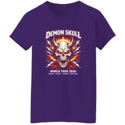 Demon Skull Lightning Arena Rock Shirt