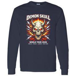 Demon Skull Lightning Arena Rock Shirt