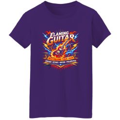 Flaming Guitar Arena Rock Tour Shirt