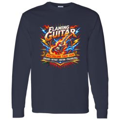 Flaming Guitar Arena Rock Tour Shirt