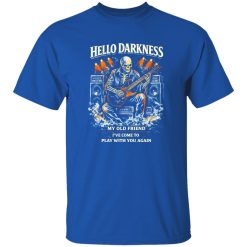 Skeleton Guitar Hello Darkness Gothic Rock Shirt