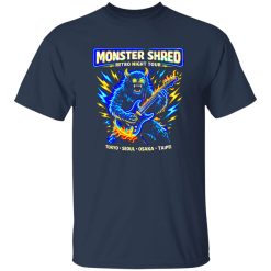 Monster Shred Neon Rock Tee Shirt That Signals Real Rock Identity