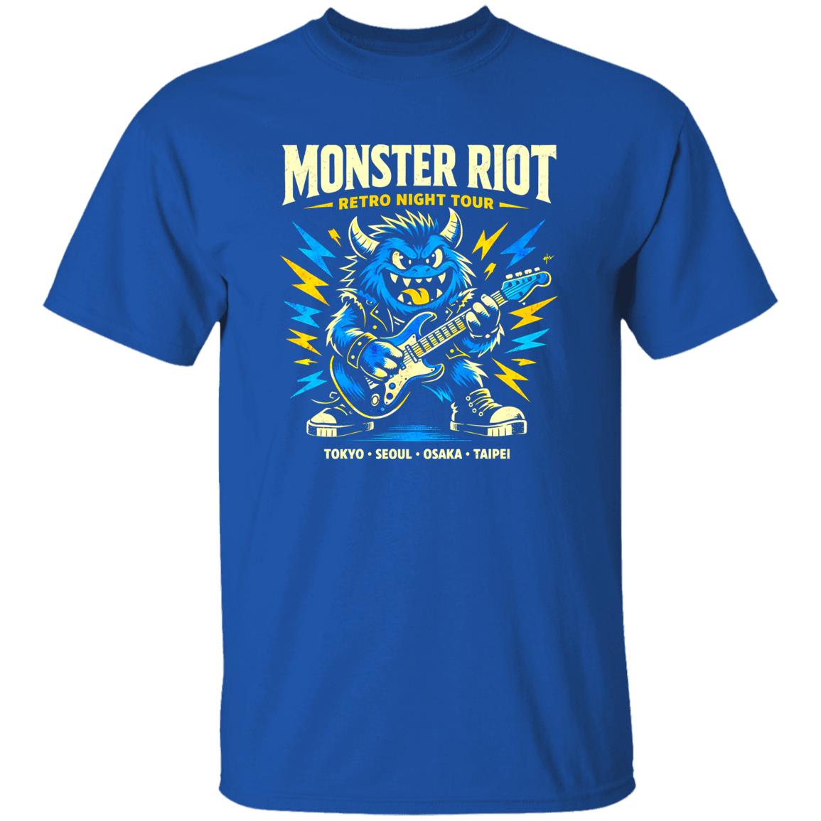 1049-9971-108618416 Monster Riot Neon Rock Tee Shirt With Underground Energy