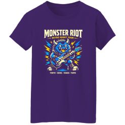 Monster Riot Neon Rock Tee Shirt With Underground Energy