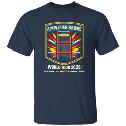 Retro Amplifier Badge Rock Band Tee Shirt