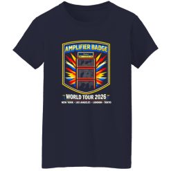 Retro Amplifier Badge Rock Band Tee Shirt