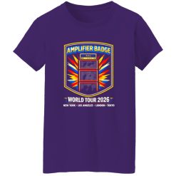 Retro Amplifier Badge Rock Band Tee Shirt
