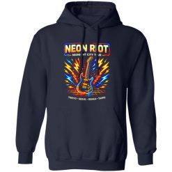 Neon Riot Synth Rock Band Tee Shirt