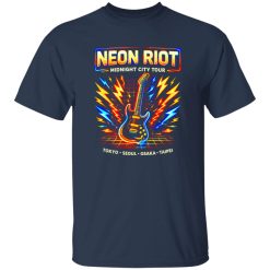 Neon Riot Synth Rock Band Tee Shirt