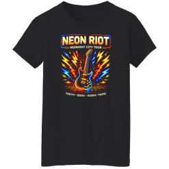 Neon Riot Synth Rock Band Tee Shirt
