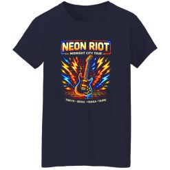 Neon Riot Synth Rock Band Tee Shirt