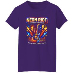 Neon Riot Synth Rock Band Tee Shirt