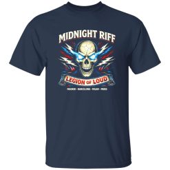 Midnight Riff Legion Rock Shirt With Bold Print Longevity