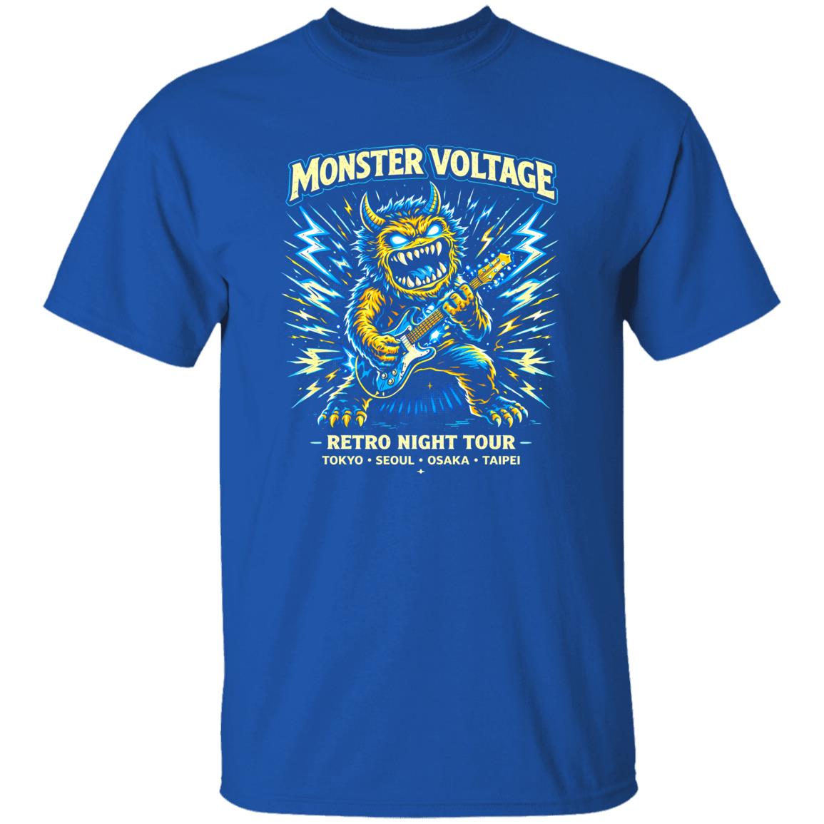 1049-9971-108618431 Monster Voltage Neon Rock Band Tee Shirt
