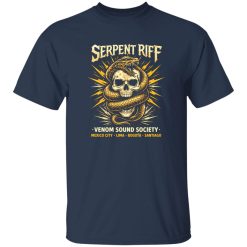 Serpent Riff Ritual Rock Shirt With Dark Symbolic Energy