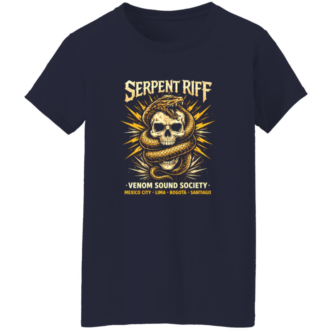 1054-10063-108618543 Serpent Riff Ritual Rock Shirt With Dark Symbolic Energy