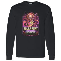 Solar Fury Psychedelic Jam Shirt With Bold Visual Impact